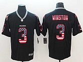 Nike Buccaneers 3 Jameis Winston Black USA Flag Fashion Limited Jersey,baseball caps,new era cap wholesale,wholesale hats